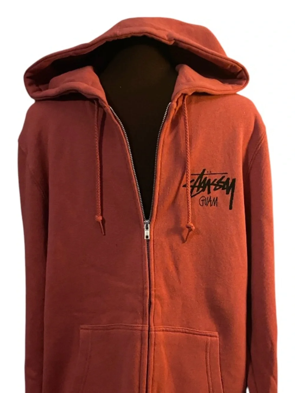 🆕 STUSSY full zip hoodie GUAM CHAPTER stüssy exclusive Medium 🇬🇺 - Picture 13 of 15